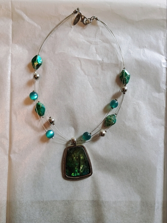 Jewelry - Green Multi-Bead Women's Statement Necklace 2 For $10